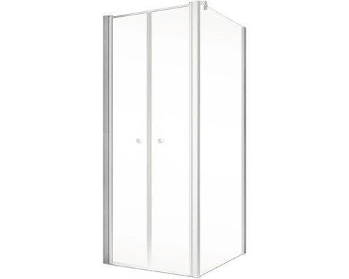 Hoekdouche met twee draaideuren