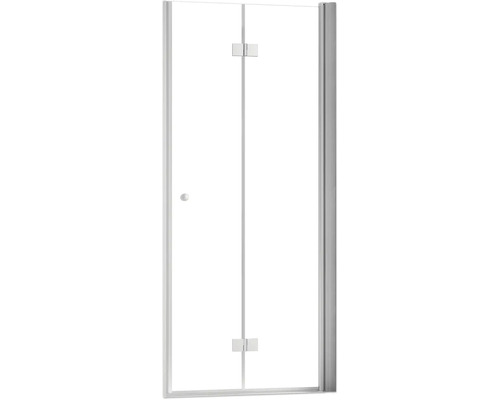 Douchedeur met helder glas en beslag