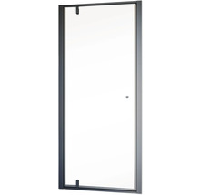 SCHULTE Douchedeur in nis ExpressPlus Trend 2.0 zwart 90 cm helder glas