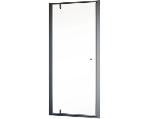 Douchescherm met frame en glazen deur