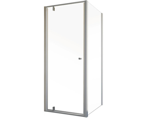 Hoekdouche met glazen deur