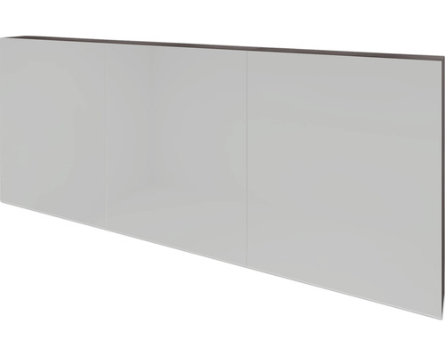 SANOX spiegelkast 3-deurs 160x12x65 cm beton antraciet
