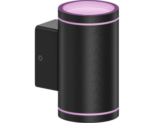 CALEX Smart Outdoor LED wandlamp up & down RGB+CCT zwart