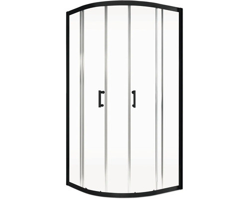 Douchecabine met hoekinstap en glazen deuren
