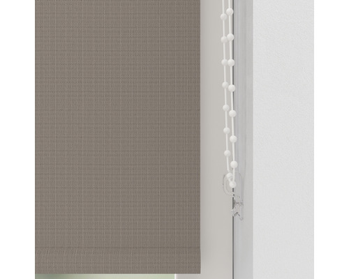 Bruinachtig rolgordijn met bedieningsketting