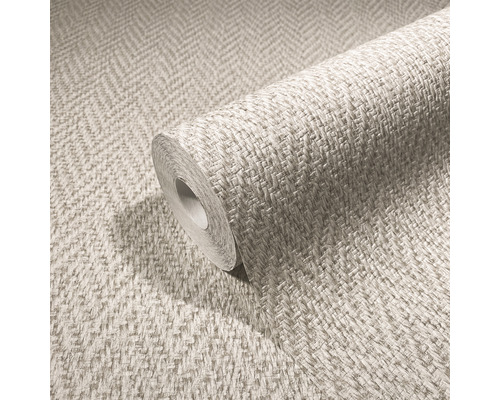 Behangrol met visgraatmotief