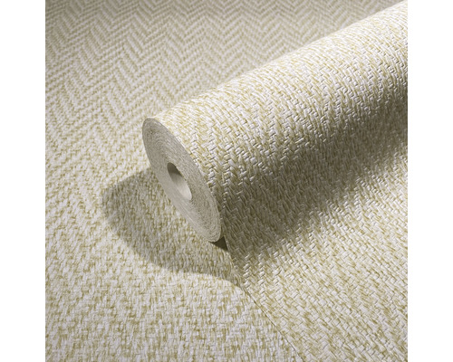 Behangrol met visgraatmotief