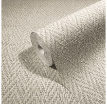 Rol vliesbehang met textielpatroon