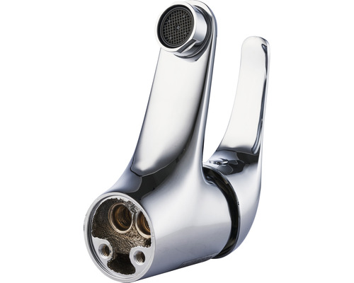 Close-up van een kraan voor een wastafel