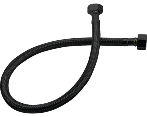 Aansluitslang flexibel 3/8" x 1/2" zwart 200 mm Aansluitslang flexibel 3/8" x 1/2" zwart 200 mm