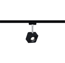Vierkante spot op een rail voor plafondverlichting