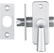 Metalen deurvergrendeling met draaiknop en bijbehorende houder