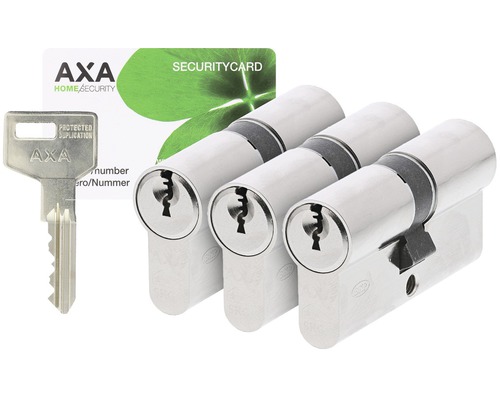 AXA Dubbele veiligheidscilinder 7251 Ultimate Security 30-30, 3 stuks