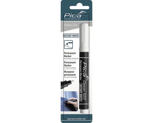 Pica Classic 522 permanentmarker in wit met verpakking
