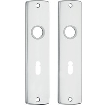 AXA Schild Curve 6350 met sleutelgat SL56 aluminium F1, 2 stuks