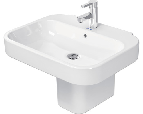 Keramische wastafel met kraan en sifon