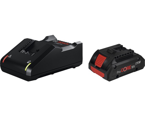 BOSCH Professional Accu starterset ProCORE (1x accu ProCORE 18V/4,0Ah + lader) Bosch oplader met 18 volt ProCORE accu