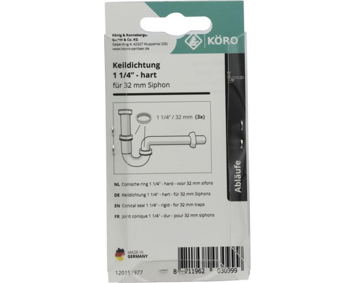 Conische ring 1 1/4 inch hard voor 32 millimeter sifons