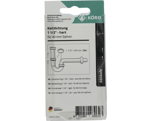 Conische ring 1 1/2 inch hard voor 40 millimeter sifons