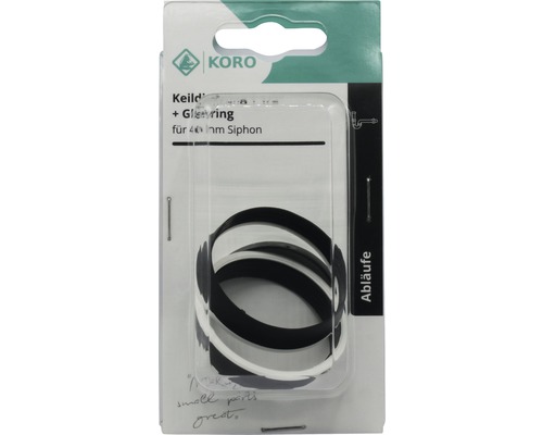 Afdichtingsset voor 40 millimeter sifon in verpakking