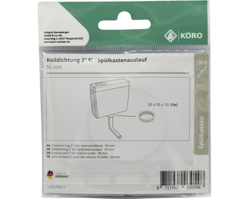 Conische ring twee inch voor reservoiruitloop, vijftig millimeter