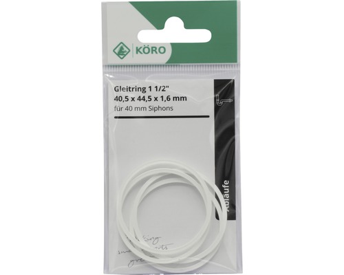 Glijring 1 1/2 inch, 40,5 x 44,5 x 1,6 millimeter voor 40 millimeter sifons