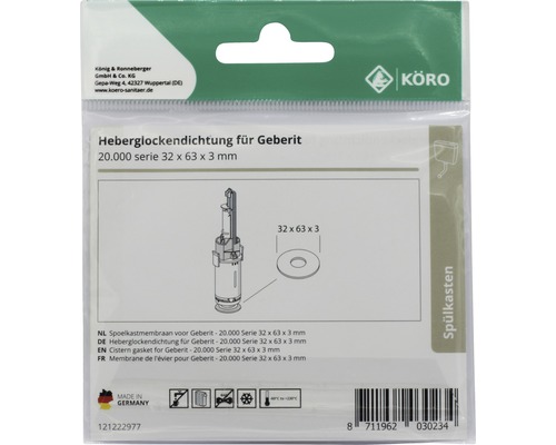 Cisterne pakking voor Geberit 32x63x3 millimeter