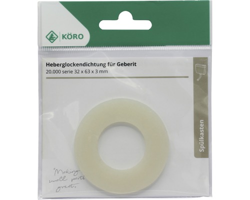 Hevelbelafdichting voor Geberit, afdichting voor stortbak, 32x63x3 millimeter