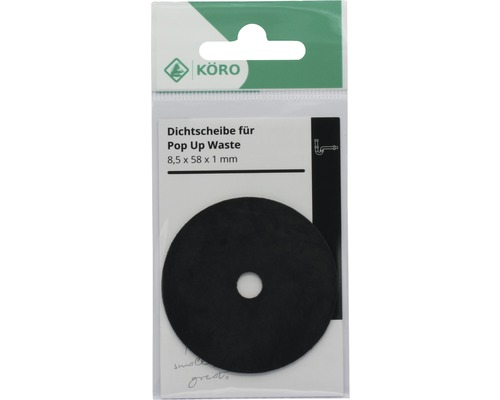 Afdichtring voor pop-up afvoerplug, 8,5 x 58 x 1 mm