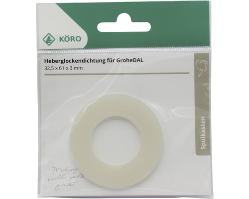 Heberglockendichtung voor GroheDAL, 32,5 x 61 x 3 millimeter, in verpakking