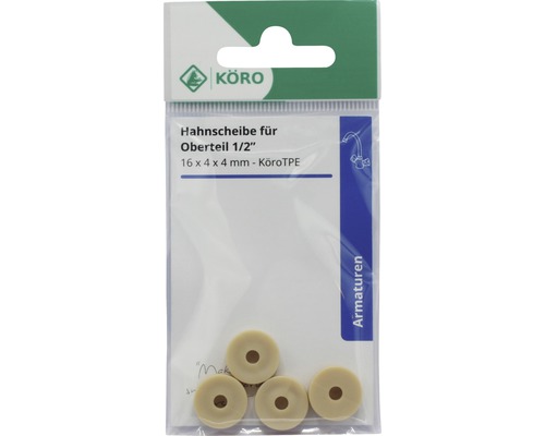 Kraanschijven voor bovendeel 1/2 inch, 16 x 4 x 4 millimeter