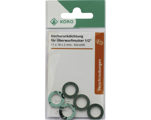 Hogedruk afdichting voor wartelmoer, 1/2 inch, in verpakking