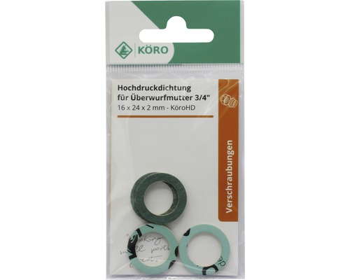 Köro hogedruk afdichting voor wartelmoer 3/4 inch, 16 x 24 x 2 mm in verpakking