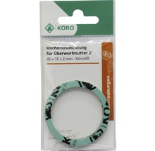 Hogedrukpakking voor wartelmoer 2 inch, 45 x 55 x 2 millimeter in blisterverpakking