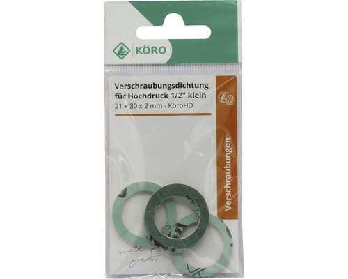 Afdichting voor hogedruk schroefverbinding 1/2 inch, 21 x 30 x 2 millimeter in verpakking