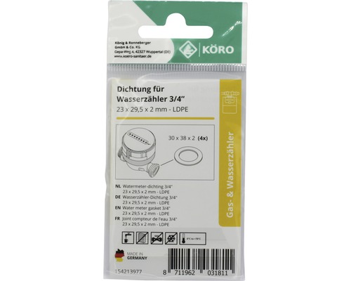 Watermeter afdichting 3/4 inch in verpakking