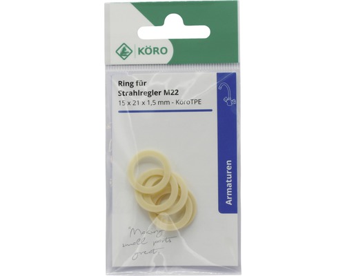 Ring voor straalregelaar M22, 15x21x1,5 mm