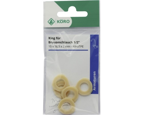 Afsluitringen voor doucheslang, maat 1/2 inch