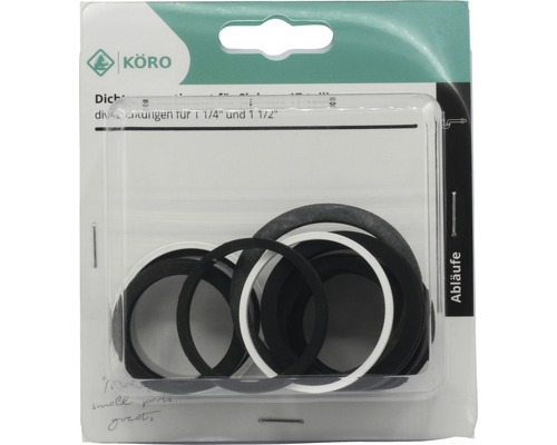 Körö Afdichtingsset voor afvoeren 1 1/4 en 1 1/2 inch