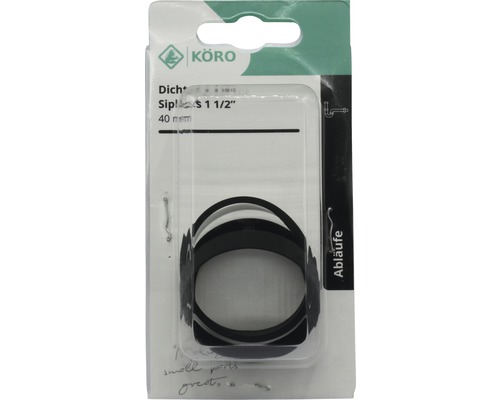 Afsluitset voor sifon 1 1/2 inch, 40 millimeter