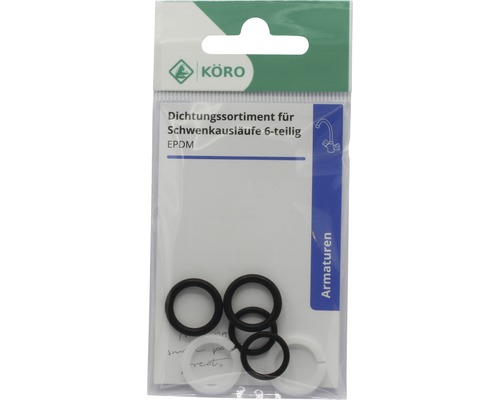 Körö afdichtingsassortiment voor draaibare uitlopen, 6-delig, EPDM