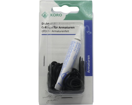 O-ringen en armatuurvet voor armaturen in verpakking