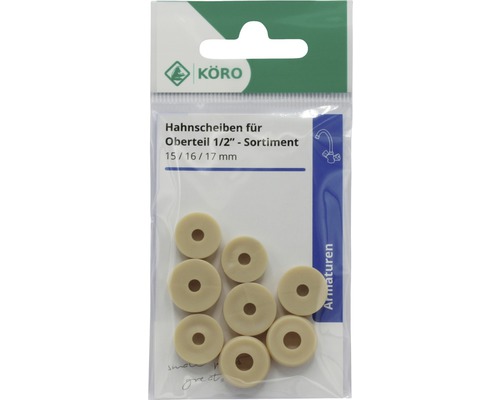 Kraanringen assortiment 15/16/17 millimeter in blisterverpakking