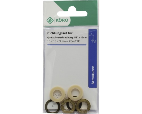 Dichtingsset voor knelkoppeling 1/2 inch x 10 millimeter