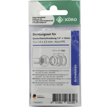 Dichtingsset voor compressiefitting 1/2 inch x 12 mm