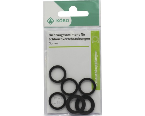 Rubberen afdichtingsassortiment voor slangaansluitingen