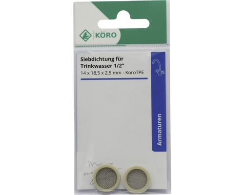 Zeefafdichting voor drinkwater 1/2 inch, 14 x 18,5 x 2,5 mm