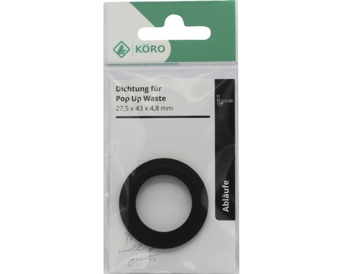 Afdichting voor pop-up afvoerplug, afmeting 27,5 x 43 x 4,8 mm