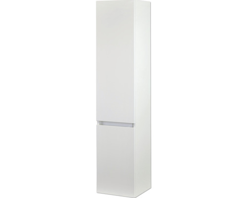 Witte badkamer hoge kast met twee deuren