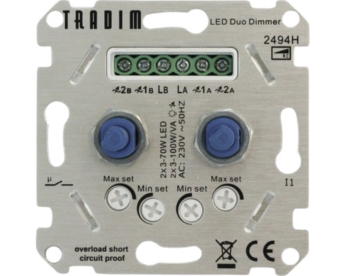TRADIM LED Duo Dimmer voor lichtregeling